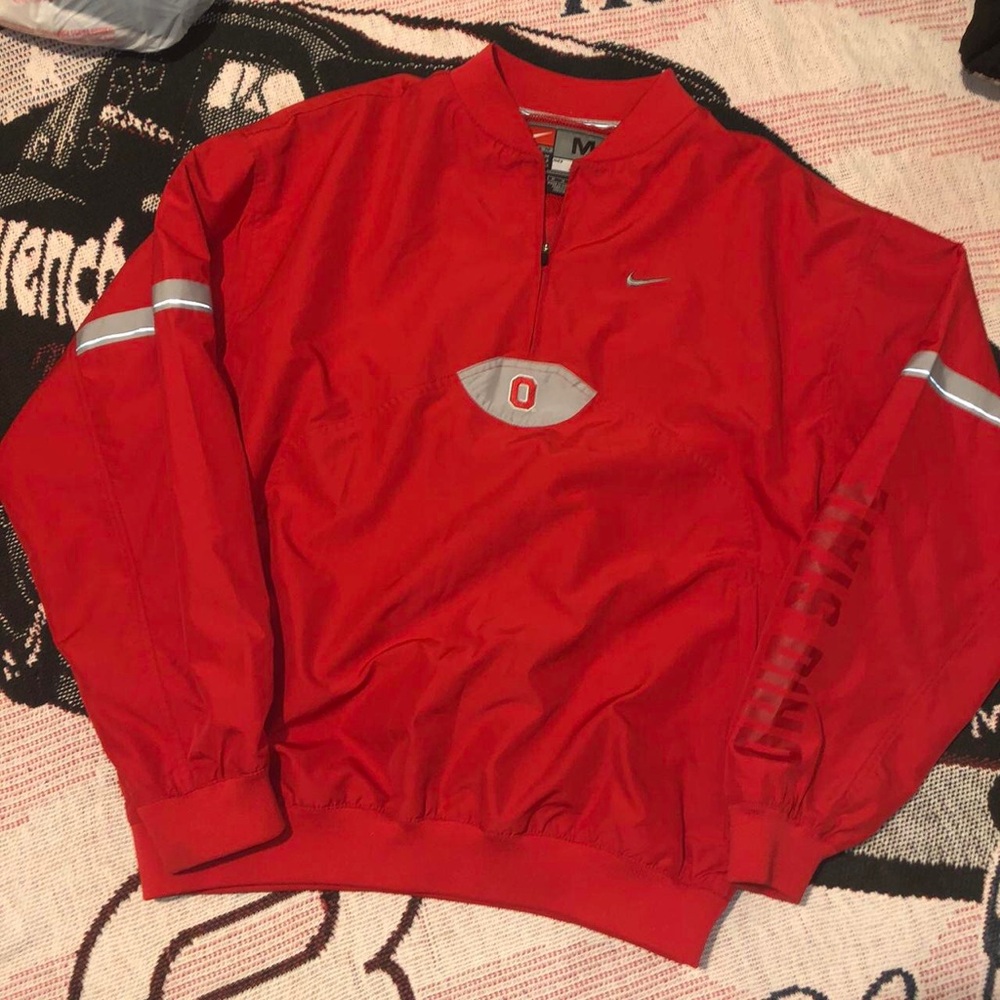 Nike Red Pullover Windbreaker jacket